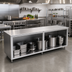 Thumbnail image #2 for John Boos Open Front Modular Base Work Table, 96 x 36 Inch, 16-Gauge Stainless Steel Top