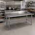 Thumbnail image #2 for Eagle Spec-Master 108-Inch x 24-Inch Stainless Steel Work Table with 4-1/2-Inch Backsplash