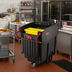 Thumbnail image #2 for Rubbermaid Commercial BRUTE Mega BRUTE 120-Gallon Mobile Waste Collector Trash Cart, Without Lid, Black