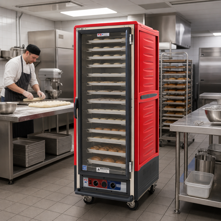 Product image #2 for Metro C5 Insulation Armour Full-Height Moisture Heated Holding & Proofing Cabinet, 35-Pan, Full-Length Solid Doors, Lip Load Slides