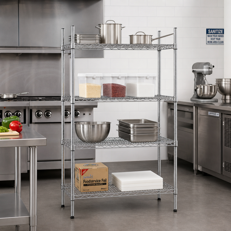 Product image #2 for Advance Tabco Special Value Series Heavy Duty Chrome-Plated Wire Shelf, 24 x 18 Inches