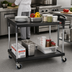 Thumbnail image #2 for Metro myCart Plus Series 2-Shelf Black Polymer Adjustable-Height Utility Cart