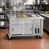 Thumbnail image #2 for DineXpress DXP3CB 3-Pan Cool Breeze Cold Food Serving Counter, 46 Inches Long