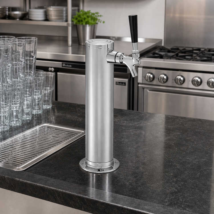 Product image #2 for Perlick Century Extra-Height 3-Inch O.D. Countertop Glycol-Cooled Draft Arm Beer Tower for 1 Faucet