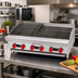 Thumbnail image #2 for American Range 72-Inch Gas Countertop Charbroiler with 12 Burners and Reversible Cast Iron Grates