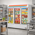 Thumbnail image #2 for True Three-Section Glass Door Low Temp Freezer Merchandiser, White