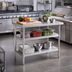 Thumbnail image #2 for Eagle Group 84 x 24 Inch Adjustable Stainless Steel Work Table Undershelf