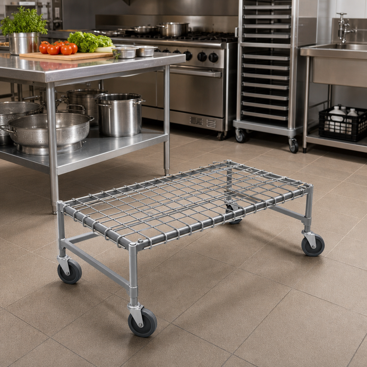 Product image #2 for EagleGard Mobile Wire Dunnage Rack with Removable Wire Assembly, 36 x 21 x 14 Inches, 800 lb. Capacity