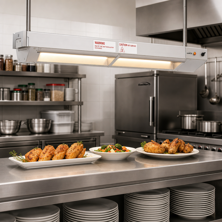 Product image #2 for KoolMore 36-Inch Commercial Food Strip Warmer, 120V, 850W, Stainless Steel