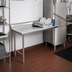 Thumbnail image #2 for Eagle Group Straight Clean Dishtable, 24 x 30 Inch, Left-to-Right Operation, 16/304 Stainless Steel Top, 8 Inch Backsplash