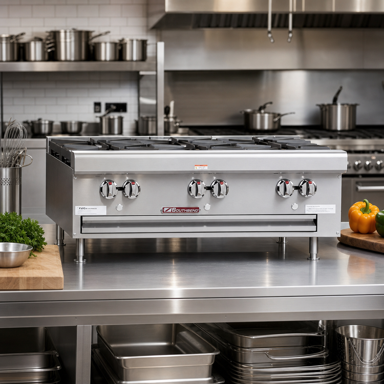Product image #2 for Southbend HDO-12 12-Inch Gas Countertop Hot Plate with 2 Open Burners