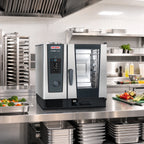 Thumbnail image #2 for RATIONAL iCombi Classic® ICC 6-HALF NG 208/240V 1 PH (LM200BG) 6-Half-Size Pan Countertop Natural Gas Combi Oven, Automatic Cleaning