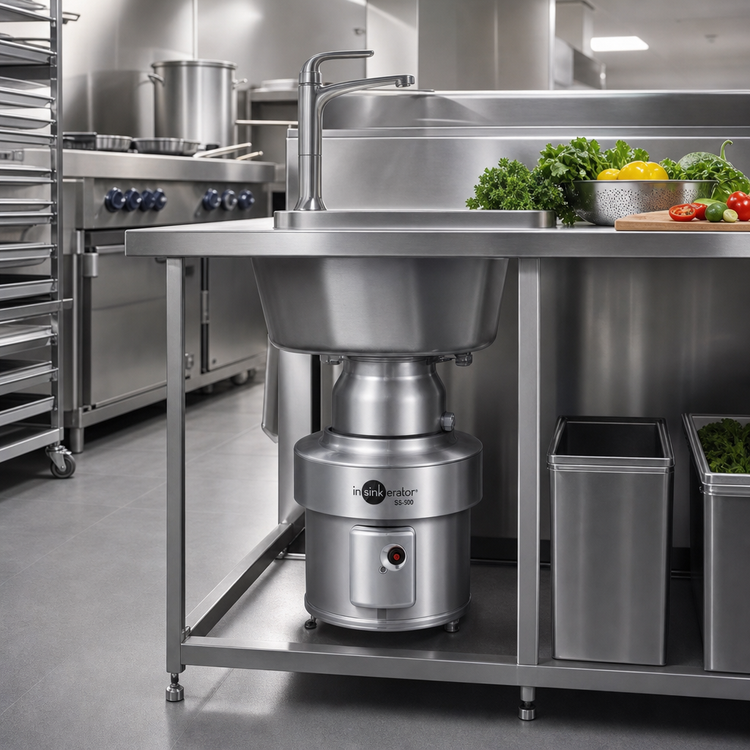 Product image #2 for InSinkErator SS-500™ Commercial Food Waste Disposer Package with 18-Inch Bowl, 5 HP, and Manual Reverse Switch