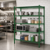 Thumbnail image #2 for Heavy Duty 4-Tier Stationary Wire Shelving Unit, 60 x 14 x 74 Inches, Green Epoxy Coated
