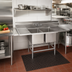 Thumbnail image #2 for Spec-Master FN Series Coved Corner Two-Compartment Stainless Steel Sink with 24-Inch Left Drainboard, 69-1/2 Inch W