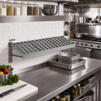 Thumbnail image #2 for Fermod Fermostock 64258-R1 35-Inch W x 14-Inch D Horizontal Vented Shelf with Removable Polymer Inserts, 800 lb. Capacity