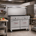 Thumbnail image #2 for Southbend Ultimate 48-Inch Gas Restaurant Range with 7 Burners and 2 Space Saver Ovens