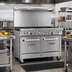 Thumbnail image #2 for Southbend Ultimate 48-Inch Gas Restaurant Range with 7 Open Burners, Convection Oven, and Cabinet Base