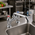 Thumbnail image #2 for BK Resources OptiFlow Lead-Free Heavy-Duty Deck Mount Manual Faucet with 12-Inch Swing Spout, 4-Inch Centers
