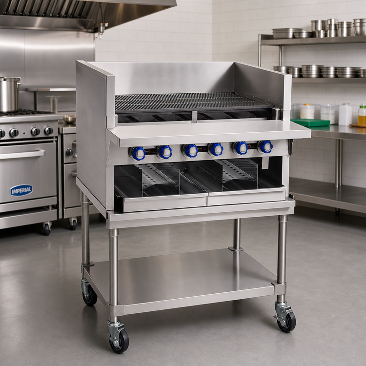 Product image #2 for Imperial 48-Inch Stainless Steel Equipment Stand with Undershelf for IABA-48