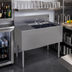 Thumbnail image #2 for Glastender Stainless Steel Two-Compartment Underbar Sink with Left Drainboard, 36 Inch W x 24 Inch D
