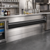 Thumbnail image #2 for Glastender 47-Inch Single Stainless Steel Speed Rail with Open Step-and-Rail Design