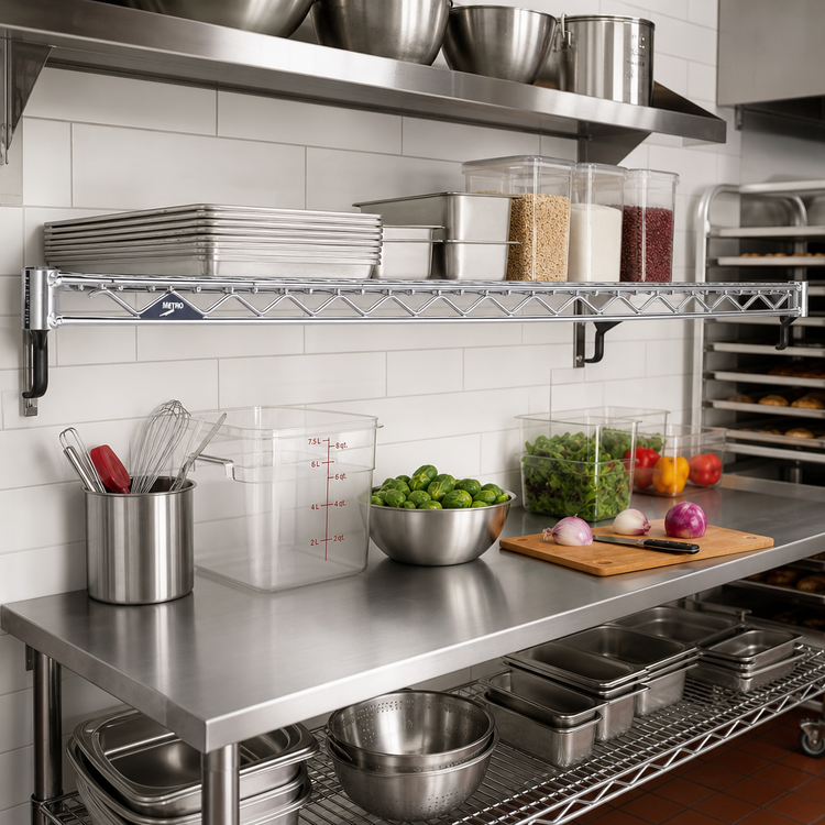 Product image #2 for Metro Super Adjustable Super Erecta 54-Inch x 18-Inch Stainless Steel Wire Shelf