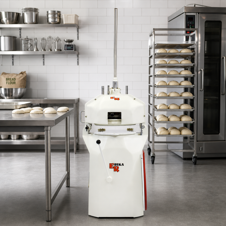 Product image #2 for Erika Record SEMI MINI Semi-Automatic Floor Model Dough Divider/Rounder, 56-Part Fixed Head