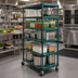 Thumbnail image #2 for QuadPlus 5-Tier Mobile Starter Wire Shelving Unit, 36 x 18 x 74 Inches