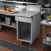 Thumbnail image #2 for Garland Cuisine 18-Inch Heavy Duty Stainless Steel Spreader Cabinet with Open Base