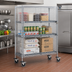 Thumbnail image #2 for Metro Super Erecta Mobile Chrome-Plated Security Cage Unit, 40-3/4 x 33-1/2 x 68-1/2 Inches