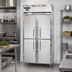 Thumbnail image #2 for Continental Refrigerator D2FSENSAHD Designer Slim Line Two-Section Reach-In Freezer with Narrow Half-Height Solid Doors