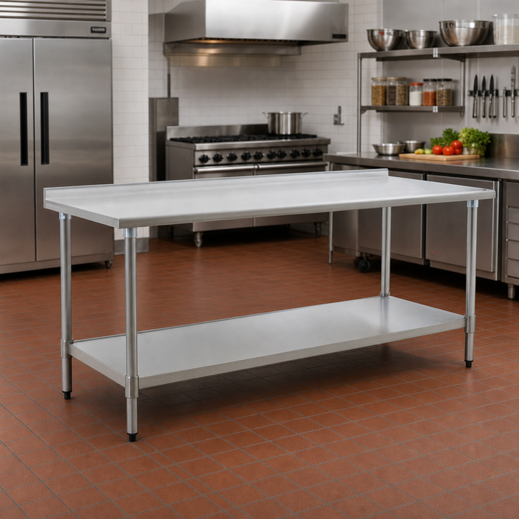 Product image #2 for Eagle Group BlendPort Deluxe Series 60 Inch x 24 Inch Stainless Steel Work Table with Adjustable Undershelf