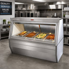 Thumbnail image #2 for Howard-McCray HMC, Hot Cases, 40E Service Cases CHS35-8-S 95-Inch 6-Well Full-Service Hot Food Case, Stainless Steel, Wet/Dry