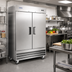 Thumbnail image #2 for Aurora Two-Section Reach-In Refrigerator, 47 Cu. Ft., Bottom-Mount Self-Contained, Stainless Steel