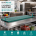Thumbnail image #2 for QuadPLUS 72 Inch x 24 Inch Green Polymer Louvered Shelf Mat with MICROGARD Antimicrobial Protection