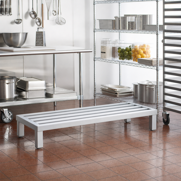 Product image #2 for John Boos Aluminum Square Bar Dunnage Rack, 36 x 24 x 12 Inches, 1500 lb Capacity