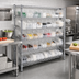 Thumbnail image #2 for Quantum 36 x 12 x 36-Inch Bin Wire Shelving System with 6 Shelves and 40 Clear Bins, Chrome Plated