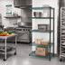 Thumbnail image #2 for Eagle Valu-Gard 4-Tier Wire Add-On Shelving Unit, 24 x 24 x 63 Inches, Green Epoxy