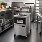 Thumbnail image #2 for Henny Penny OFE341.0 Heavy-Duty 1-Well Electric Open Fryer with 80 lb Fat Capacity, Computer Controls & Built-In Filter System
