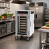 Thumbnail image #3 for Metro HotBlox Narrow 8-Pan Half-Height Mobile Insulated Holding Cabinet with Digital Touchscreen and Clear Door