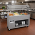 Thumbnail image #2 for Vollrath 2-Series Affordable Portable 4-Well Mobile Hot Food Station with Open Storage Base and Buffet Breath Guard