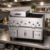 Thumbnail image #2 for Titan KC-60-RAD 60-Inch Countertop Gas Smoke Broiler Charbroiler with Cast Iron Radiants