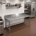 Thumbnail image #2 for Eagle Spec-Master 72 Inch x 24 Inch Stainless Steel Work Table with 4-1/2 Inch Backsplash