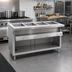 Thumbnail image #2 for Thurmaduke E-4-DLPG Electric 4-Well Full-Size Steamtable Unit with Open Storage Base