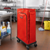 Thumbnail image #2 for 34-Gallon Red Vinyl Replacement Janitorial Cart Bag