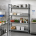 Thumbnail image #2 for Cambro Camshelving Basics Plus 4-Tier Stationary Polymer Starter Shelving Unit, 18-Inch Deep x 54-Inch Wide x 72-Inch High, Brushed Graphite
