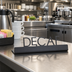 Thumbnail image #2 for American Metalcraft Decaf Table Sign, 202 Stainless Steel, Black, 5 x 3/4 x 1-1/4 Inch