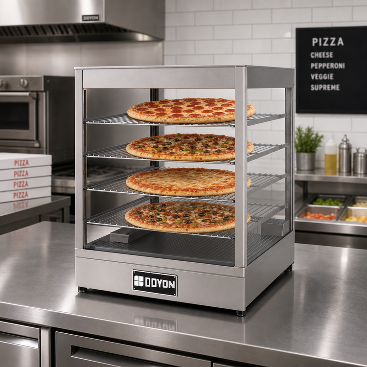 Product image #2 for Doyon DRP4S Countertop Pizza Display Warmer and Food Display Case