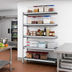 Thumbnail image #2 for Fermostock 5-Tier Add-On Polymer Shelving Unit Expansion Kit, 64 in. W x 14 in. D x 83 in. H